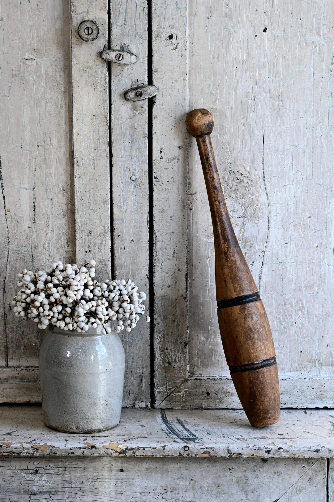 Vintage Wooden Juggling Pin Exercise Pin Indian Pins Etsy