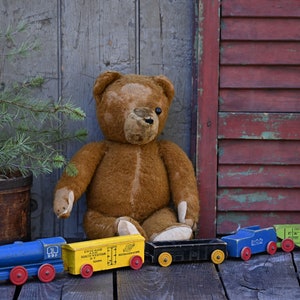 Vintage Wooden Toy Train, National Fast Freight Strom Becker Mfg Co.