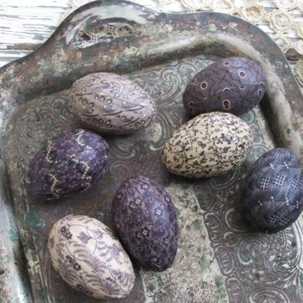 Purple Egg Bowl Fillers Lavender Cottage Farmhouse Home Decor