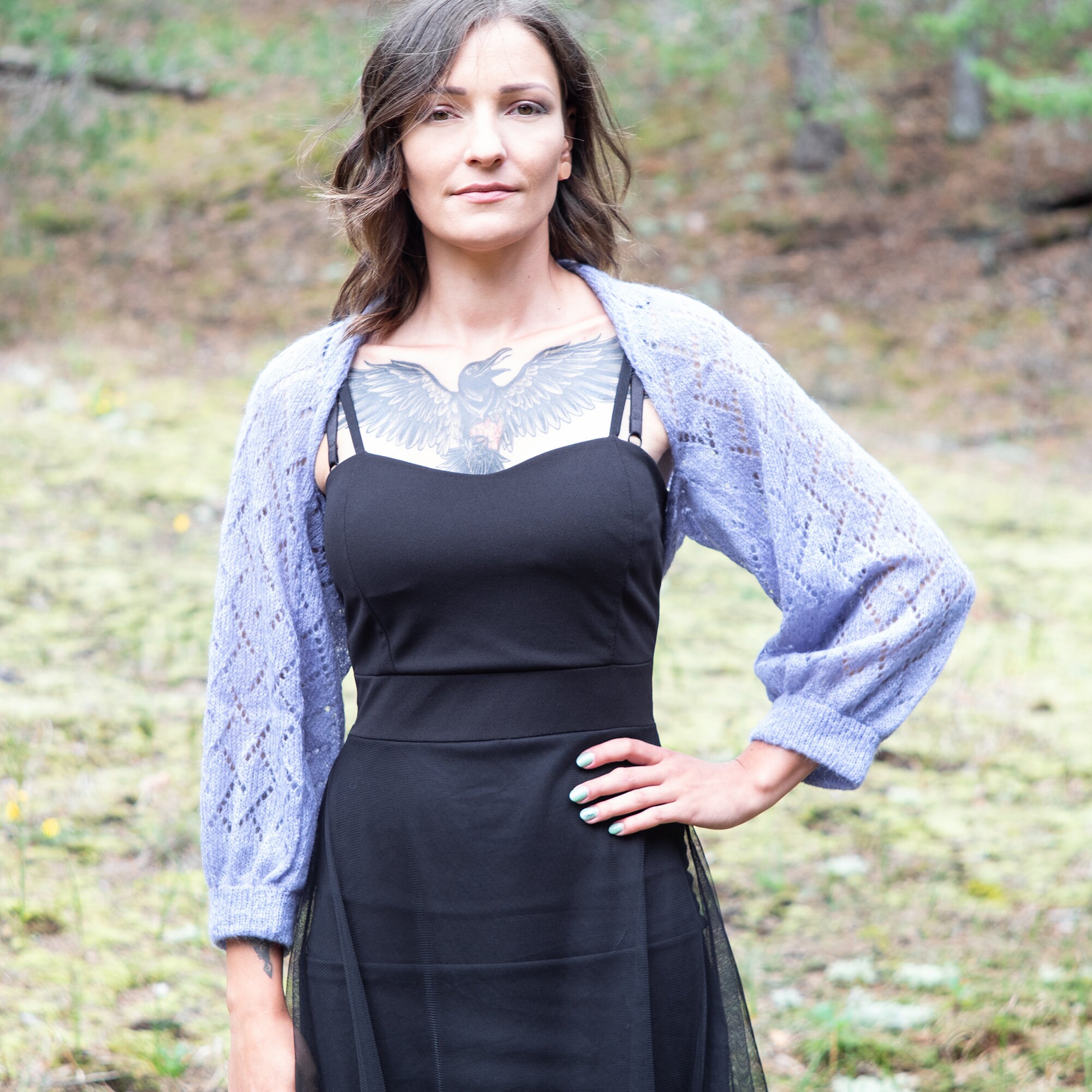 lavender shrug jacket