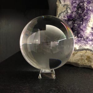 High clarity crystal ball for scrying clairvoyance and spiritual work