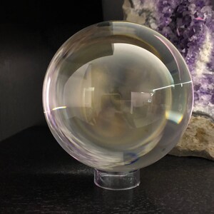 Crystal gazing sphere for meditation psychic development and rituals