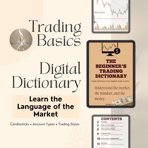 Diccionario digital de conceptos básicos de trading, guía para principiantes del mercado de valores, explicación de términos de day trading