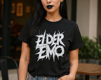 Elder Emo Graphic Tee | Pop Punk Nostalgia Alternative Unisex Top