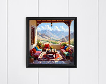 Kurdistan Iran Four Seasons Wall Art | Set of 4 Nature Landscape Prints