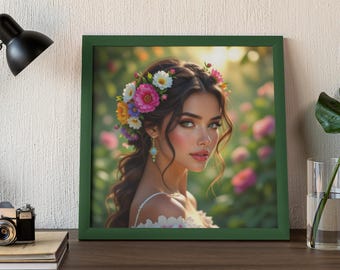 Florale Muse in Frühlingslicht