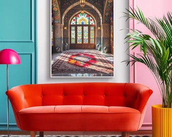 Arte em vitral persa para interiores | Decoração tradicional do Oriente Médio