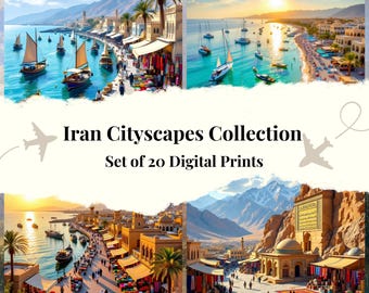 Iran Stadtansichten | 20 digitale Drucke (Reise-Wand-Kunst)