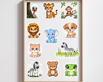 Sticker Bundle – 3 Sheets, 11 + 9 + 8  Stickers – Fun Planner & Scrapbook Decor