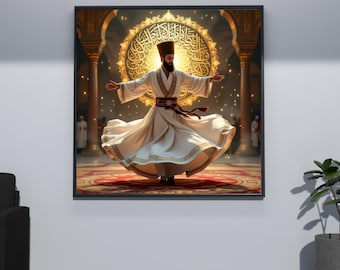 Tanzender Derwisch Sama Dance 2er-Set– Mystisch spiritueller Kunstdruck