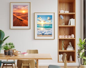 Desert & Sea Harmony – Set of Two digital art pack