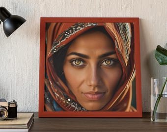 Orientalische Frau Portrait Kunstdruck