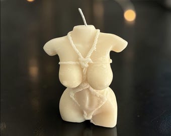 Handmade Rope Goddess Candle | Minimalist Art Sculpture | Luxury Decorative Candle