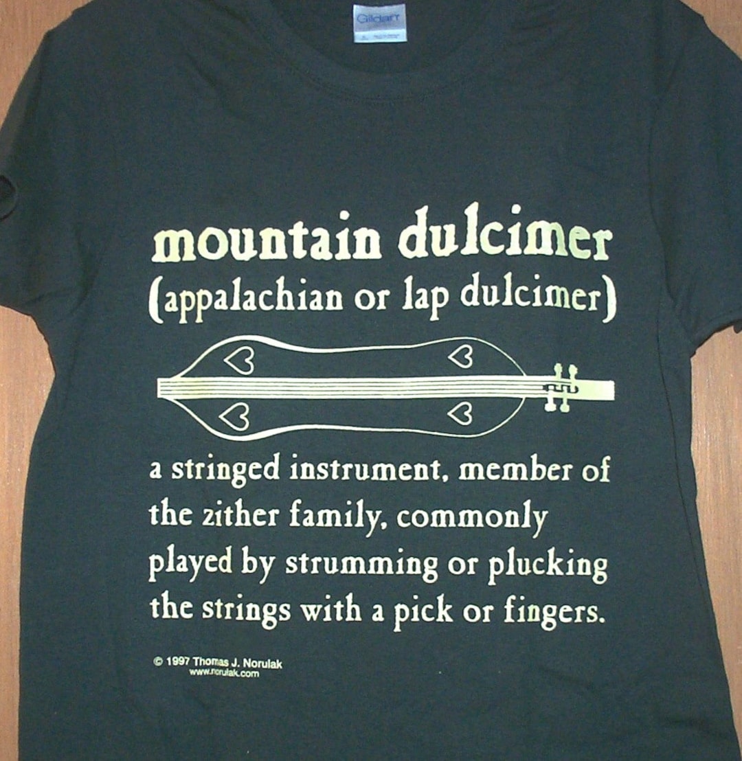 Mountain Dulcimer Definition Tshirt Womens Sizes Etsy