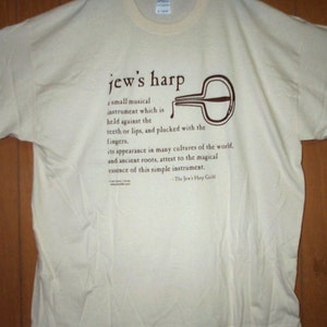 Hand Screenprinted Jews Harp Definition T-Shirt