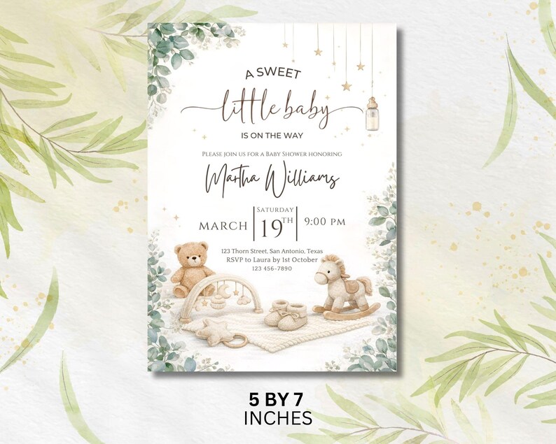 Gender Neutral Baby Shower Invitation, Canva Baby Clothes Baby Shower Editable Template, Baby Brunch Neutral Eucalyptus Printable Invite
Gender Neutral Baby Shower Invitation, Canva Baby Clothes Baby Shower Editable Template, Neutral Baby Brunch Printable Invite
Gender Neutral Baby Shower Invitation – Editable Canva Eucalyptus Mobile Evite
