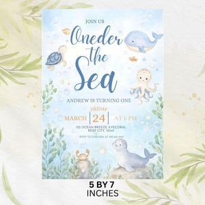 Oneder the Sea Birthday Invitation, Editable Canva Template, Watercolour Sea Animals,  DIGITAL DOWNLOAD
Oneder the Sea Birthday Invitation, Editable Canva Template, Watercolour Sea Animals, Nautical Ocean Kids Birthday Invite, Digital Download
Oneder The Sea Invitation Boy Editable Canva Template Watercolour Sea Animals Nautical Ocean Kids First Birthday Invite DIGITAL DOWNLOAD