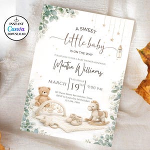 Gender Neutral Baby Shower Invitation, Canva Baby Clothes Baby Shower Editable Template, Baby Brunch Neutral Eucalyptus Printable Invite
Gender Neutral Baby Shower Invitation, Canva Baby Clothes Baby Shower Editable Template, Neutral Baby Brunch Printable Invite
Gender Neutral Baby Shower Invitation – Editable Canva Eucalyptus Mobile Evite