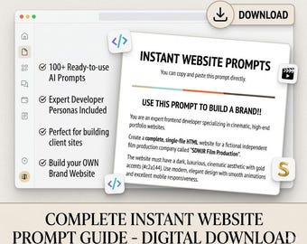 Senior Frontend Workflow Pack | HTML Tailwind CSS AI Prompts (Digital Download)