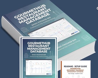 Restaurant Management Database Template – SQL Digital Download