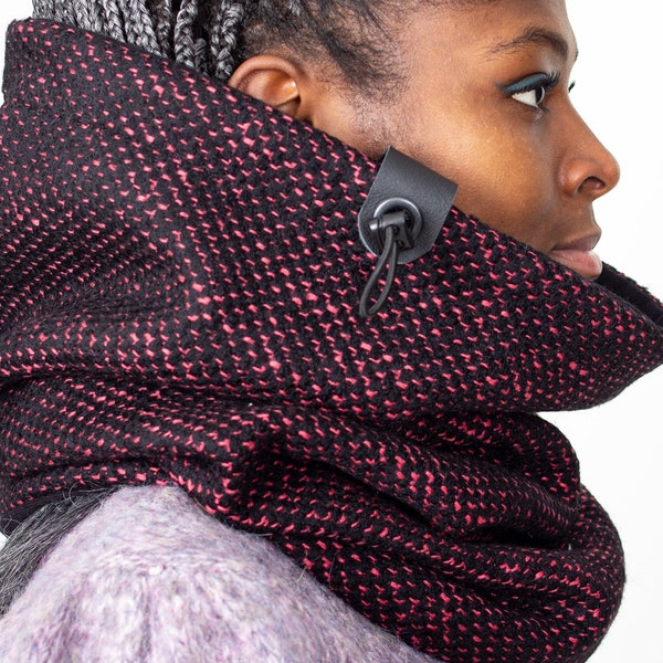 Nachhaltige Wolle Snood, Loop-Schal, bunte Winter-Accessoire, Damen-Kullerschal, Geschenk für Frauen