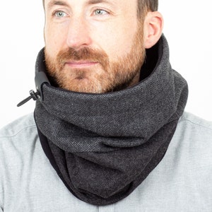 Men's Wool Scarf, Gift for Him, Gift Husband, Men's Gift image 3