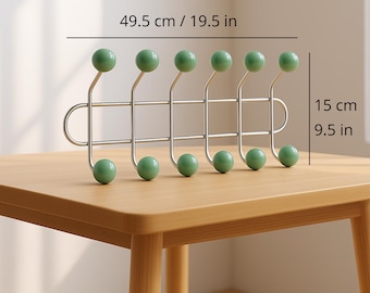 Vintage Wall Coat Rack – Mid-Century Modern Metal Hook | Minimalist Entryway & Home Decor