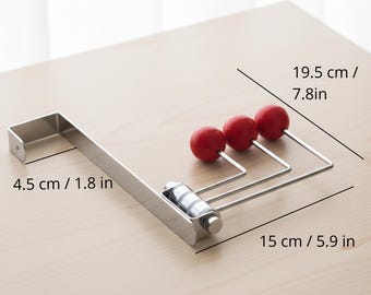 Perchero moderno para colgar sobre la puerta: organizador de ganchos que ahorra espacio / Percha minimalista para entrada y armario