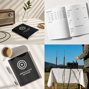 Loggbok för amatörradiostationer | Loggbok för amatörradiostationer | Personlig journal för amatörradiooperatörer |