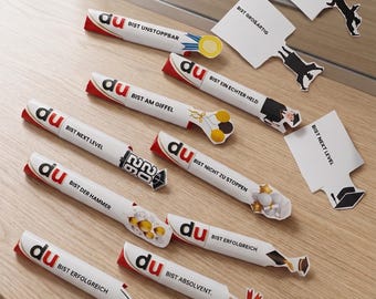 Duplo Abschluss Geschenk Vorlage | Graduation Duplo Wrapper PDF | Du Bist Am Ziel | Abschluss 2026 Geschenk | Sofort Download