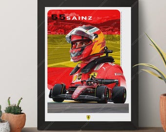 Carlos Sainz Poster – Racing Excellence