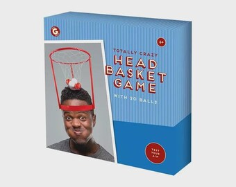 Head Basket Game: Hilarious Family Fun (20 Balls Included)