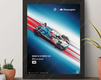 BMW M Hybrid V8 Le Mans Poster – Official Motorsport Art