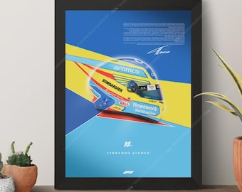 Fernando Alonso Poster – Racing Legend
