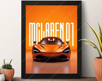 McLaren 720S Poster - Contemporary Supercar Wall Art