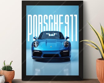 Porsche 911 Turbo Poster - Sleek Supercar Wall Art