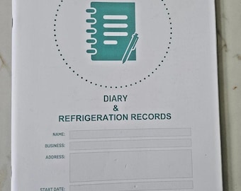 Safer Food Better Business Diary Fridge Temperature Records 6 Month UK (P017)