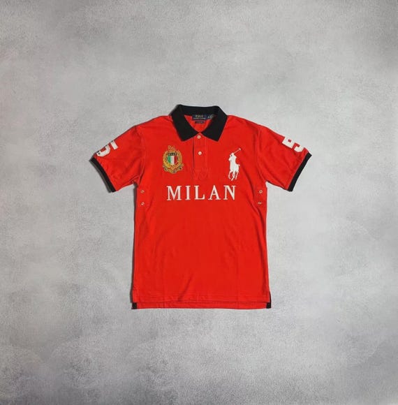 POLO RALPH LAUREN MILAN 5 ビッグポニー　ポロシャツ　S Polo Ralph Lauren Milan Italy #5 Polo Shirt Big Pony Chief Keef