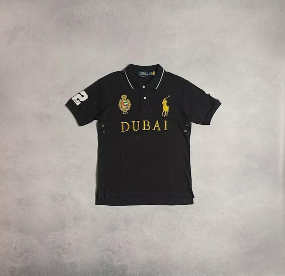 Polo Ralph Lauren DUBAI ポロシャツ 黒 2 Polo Ralph Lauren Dubai #2 Polo Shirt Black Chief Keef - Etsy Israel