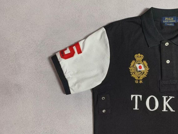 Polo Ralph Lauren Rare Polo T-shirt Tokyo #5 Big Pony Luxury PRL