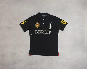 polo ralph lauren ポロシャツ xs chief keef Y2K Ralph Lauren Chief Keef Style Rugby Embroidery Polo Big Logo