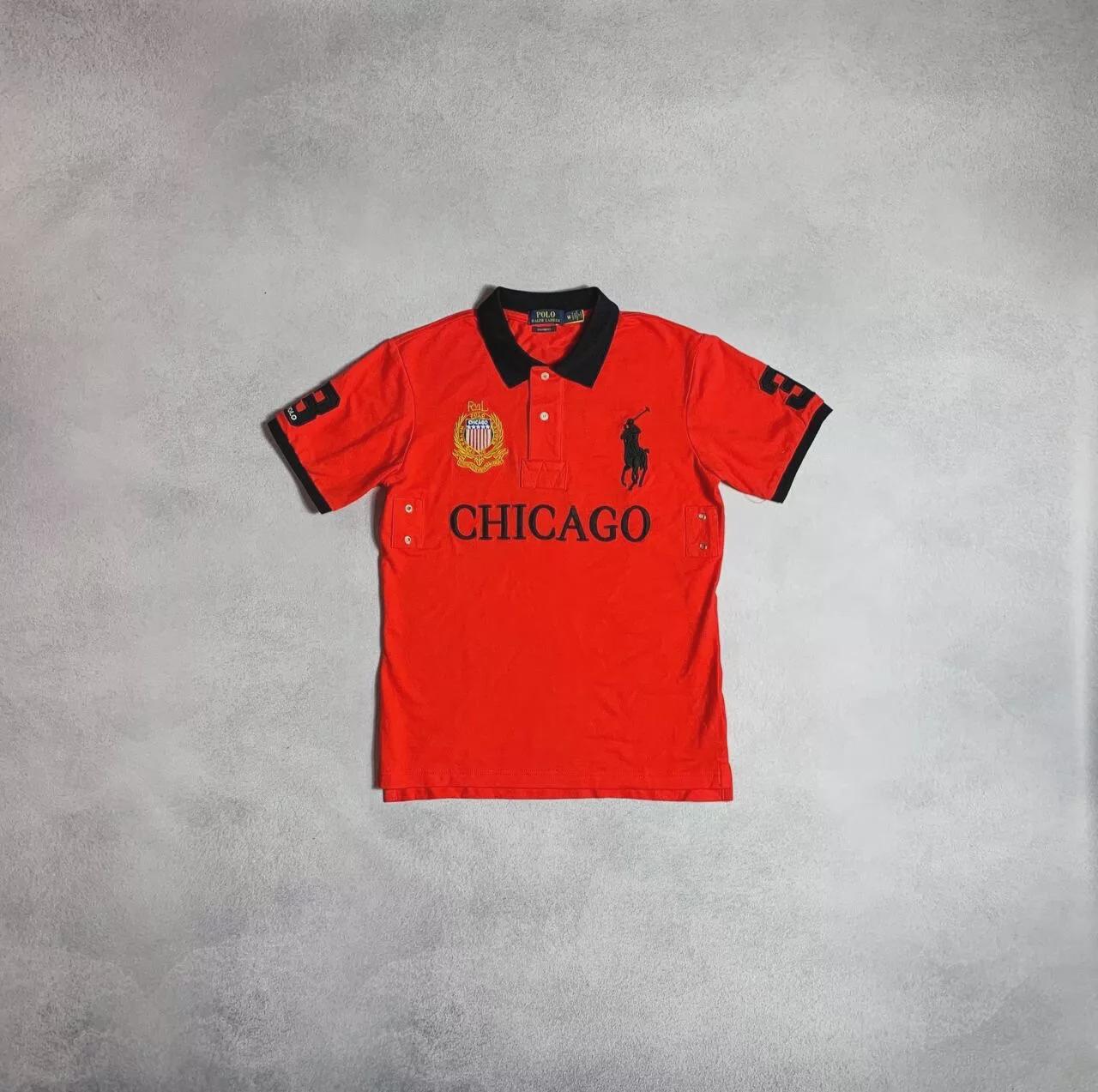 Polo Ralph Lauren Polo T-shirt Chicago USA #3 Big Pony Luxury PRL