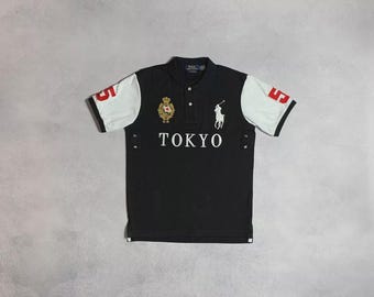トップス ENDLESS MADE Tokyo polo shirt Polo Ralph Lauren Rare Polo T-shirt Tokyo #5 Big Pony Luxury PRL