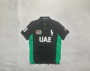 Polo Ralph Lauren 黒 ポロシャツ Dubai Men's POLO RALPH LAUREN Black Dubai Big Pony Pique Polo Shirt Size