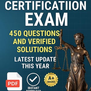 AFIP Certification EXAM  All 450 Questions And Correct Answers Latest Update 