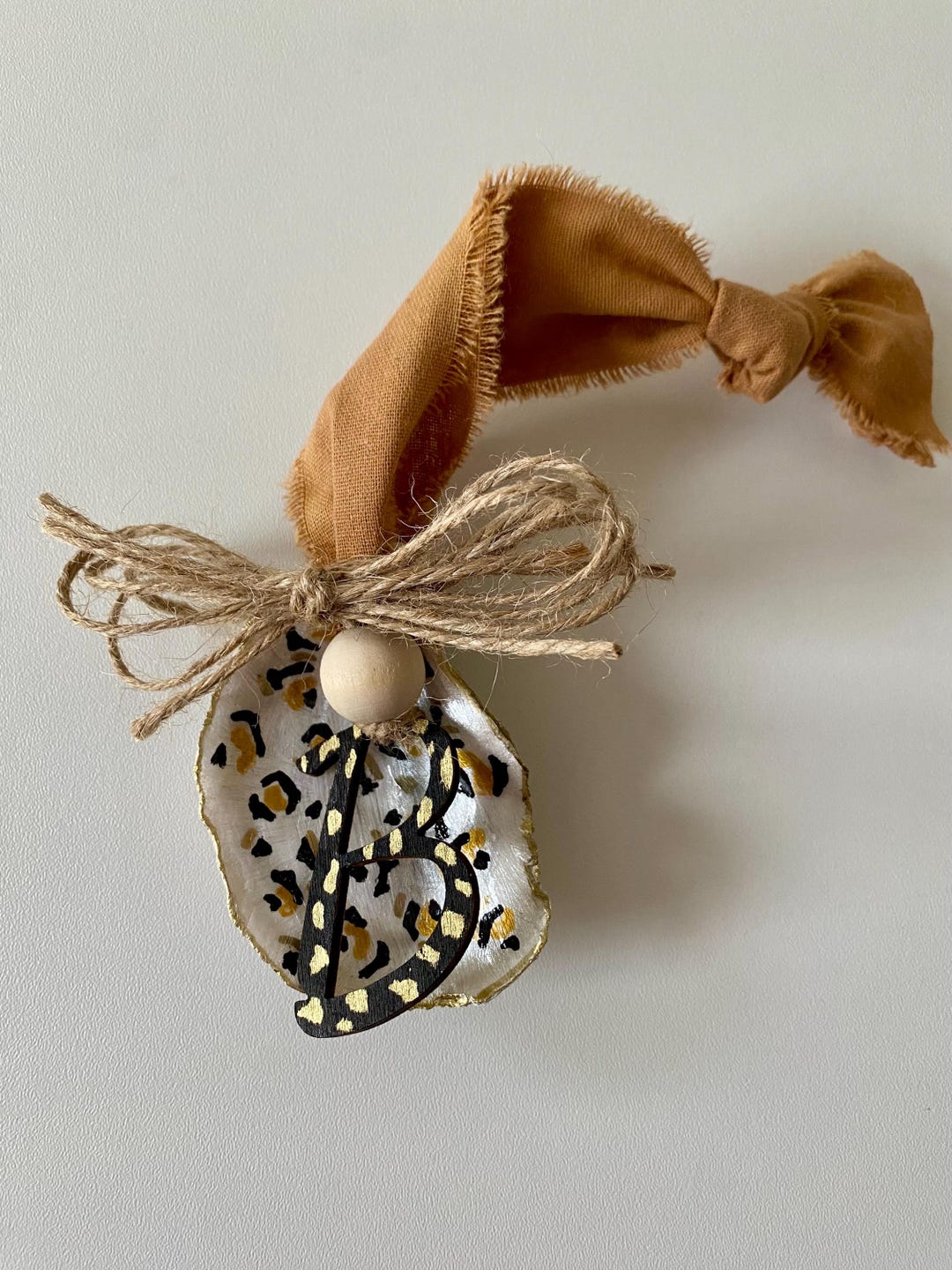Handpainted Leopard Print Oyster Shells (can Be Personalized) - Etsy
