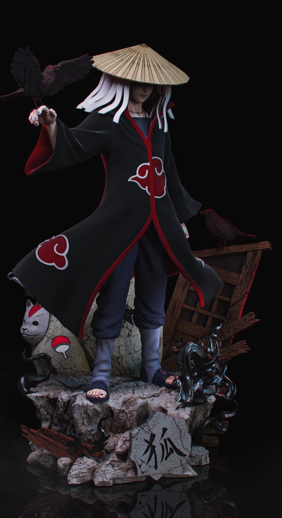 Itachi Uchiha 3D Figure | Naruto Figure | Anime Fan Art Statue | Hand Painted Resin Collectible