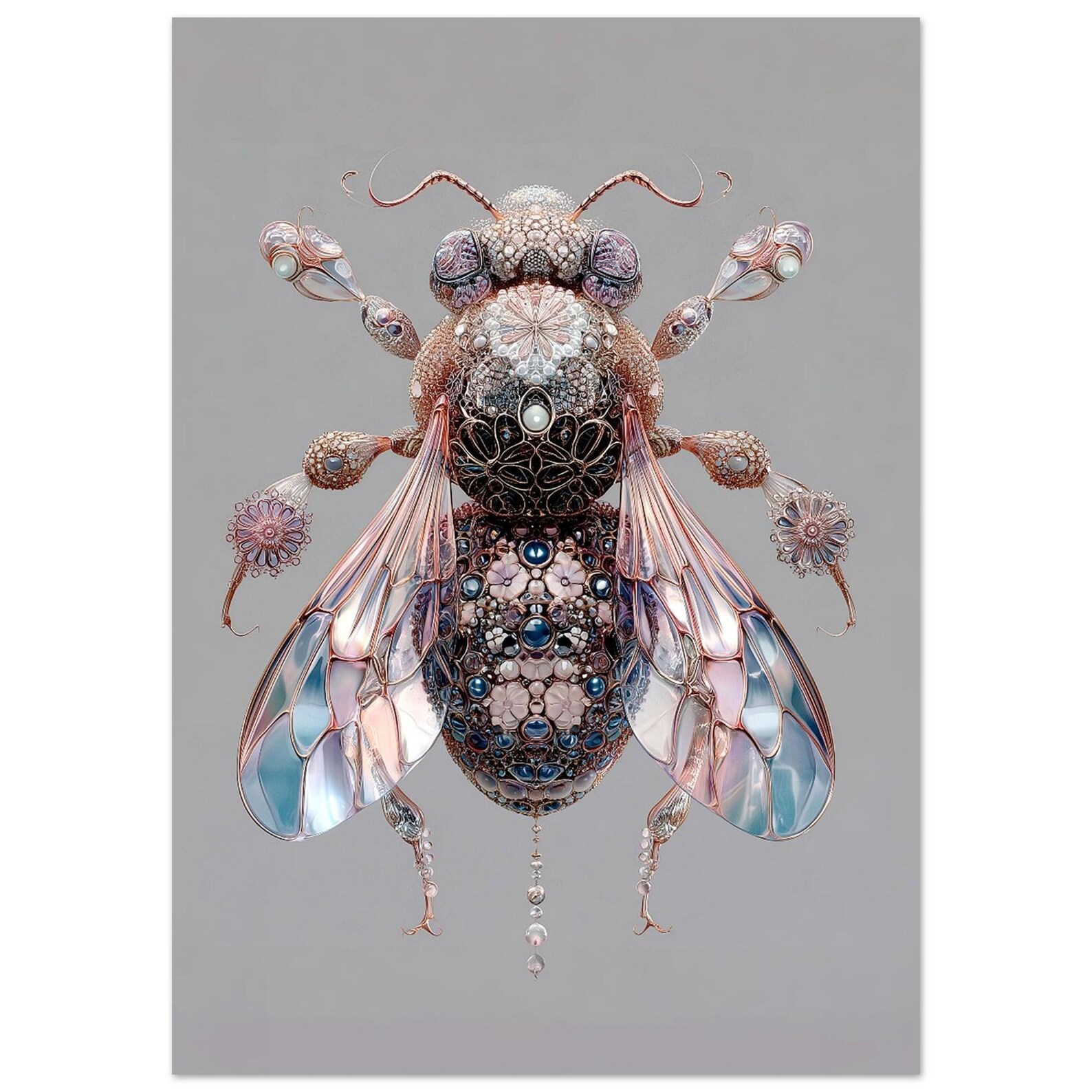 Whimsical Insect Illustration Print - Etsy
