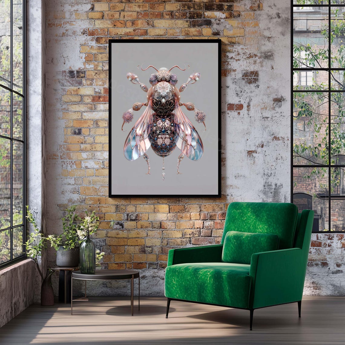Whimsical Insect Illustration Print - Etsy
