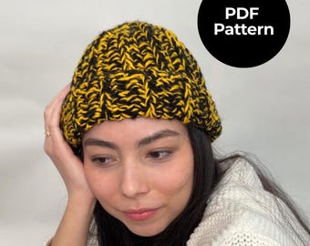 3 hour crochet beanie pattern | quick crochet hat (pdf download)